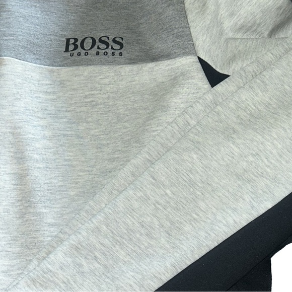 HUGO BOSS tracksuit | Men Medium Jacket/ Small Pants | gray/black | Good Cond. - Picture 5 of 5